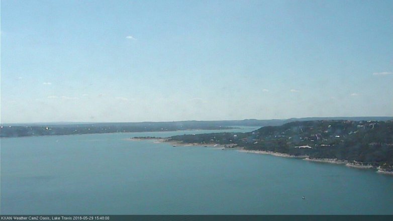 Lake Travis webcam, May 29, 2018 2:50 PM CT