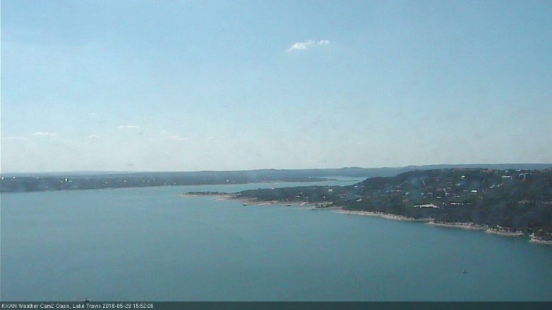 Lake Travis webcam, May 29, 2018 2:55 PM CT