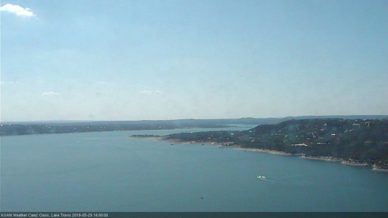 Lake Travis webcam, May 29, 2018 3:10 PM CT