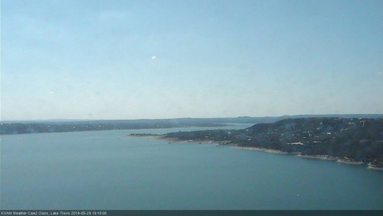 Lake Travis webcam, May 29, 2018 3:20 PM CT