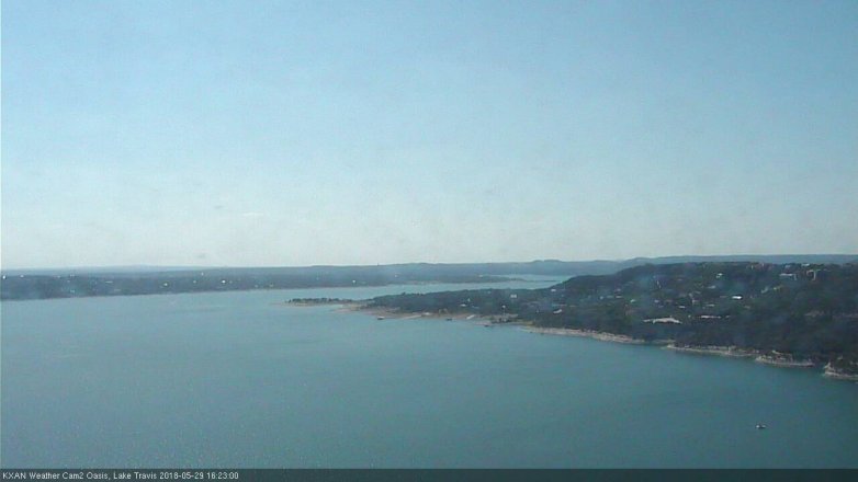 Lake Travis webcam, May 29, 2018 3:25 PM CT