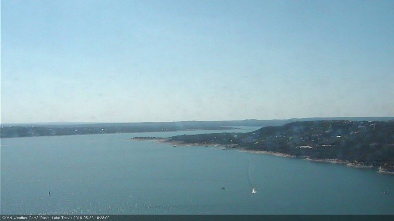 Lake Travis webcam, May 29, 2018 3:30 PM CT