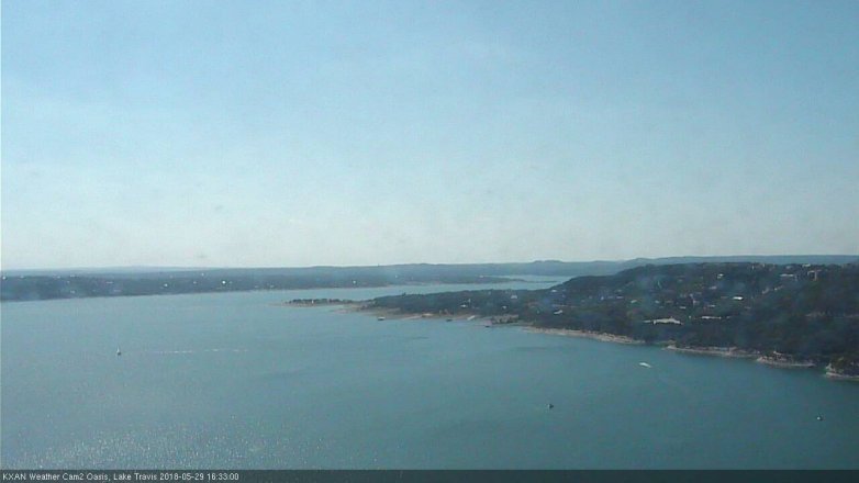 Lake Travis webcam, May 29, 2018 3:35 PM CT
