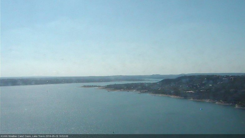 Lake Travis webcam, May 29, 2018 3:55 PM CT