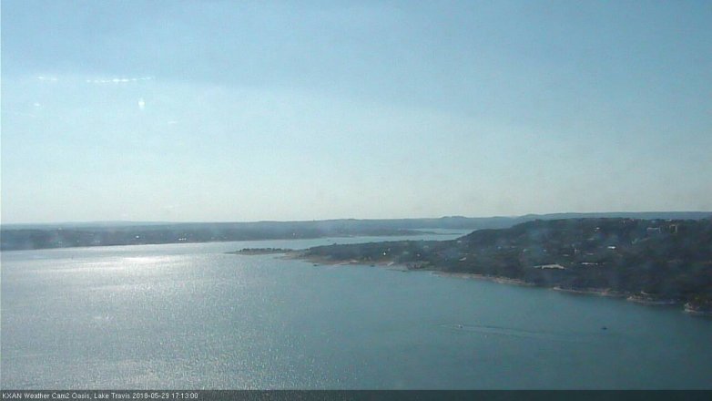 Lake Travis webcam, May 29, 2018 4:15 PM CT