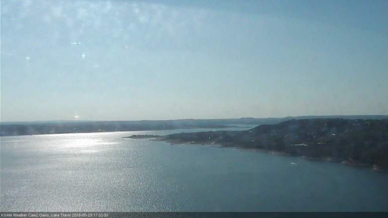 Lake Travis webcam, May 29, 2018 4:35 PM CT