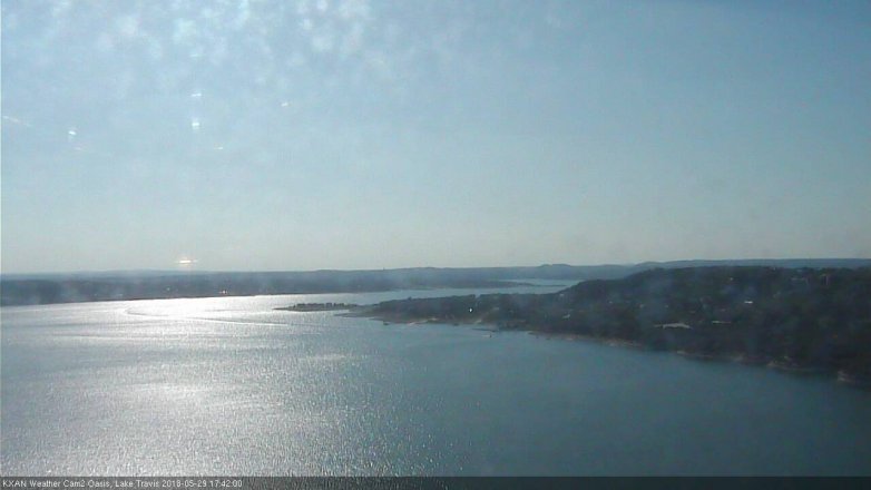 Lake Travis webcam, May 29, 2018 4:45 PM CT