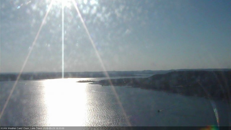 Lake Travis webcam, May 29, 2018 5:35 PM CT