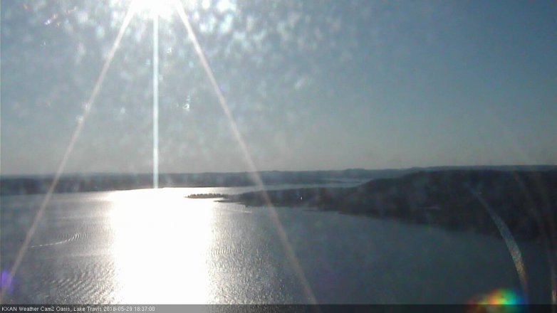 Lake Travis webcam, May 29, 2018 5:40 PM CT
