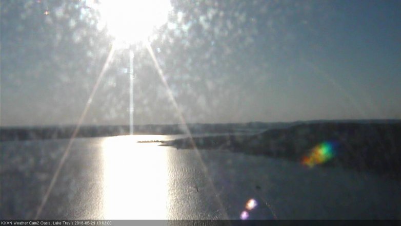 Lake Travis webcam, May 29, 2018 6:05 PM CT