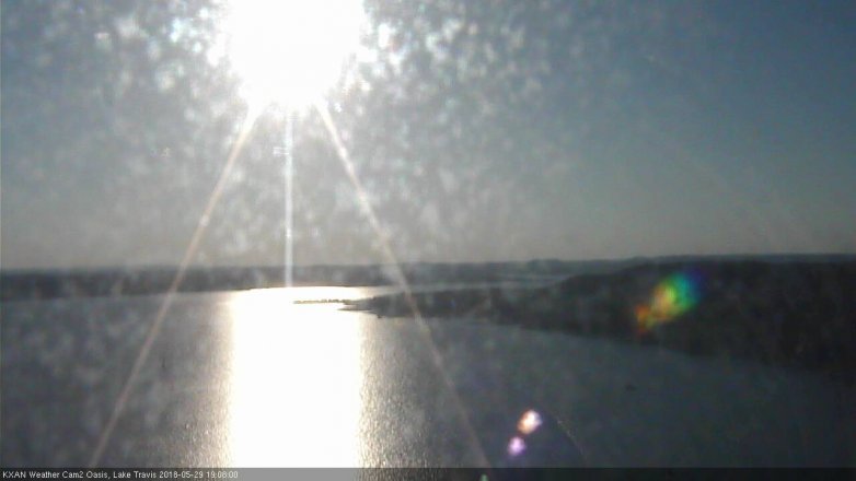 Lake Travis webcam, May 29, 2018 6:10 PM CT