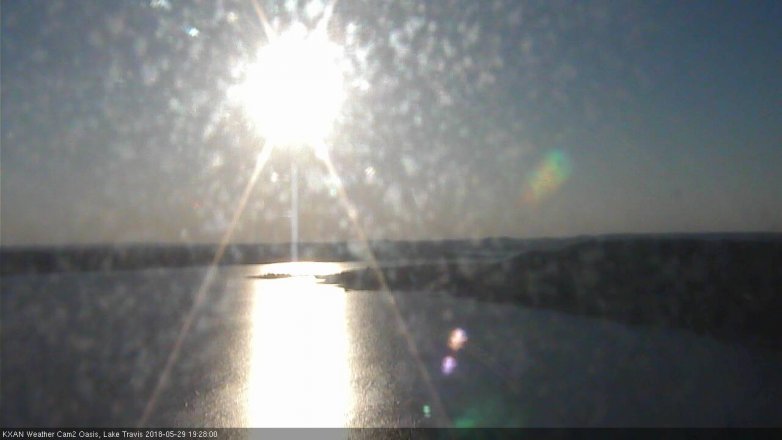 Lake Travis webcam, May 29, 2018 6:30 PM CT
