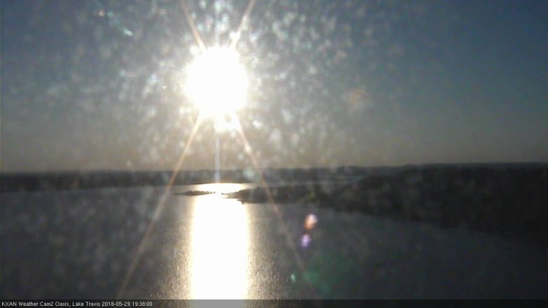 Lake Travis webcam, May 29, 2018 6:40 PM CT