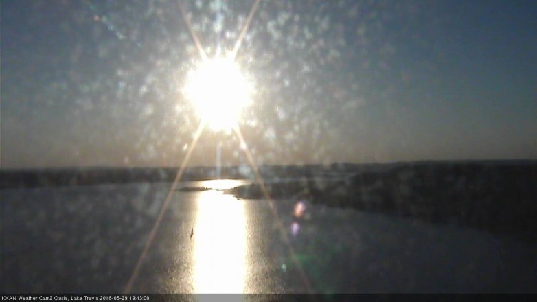 Lake Travis webcam, May 29, 2018 6:45 PM CT