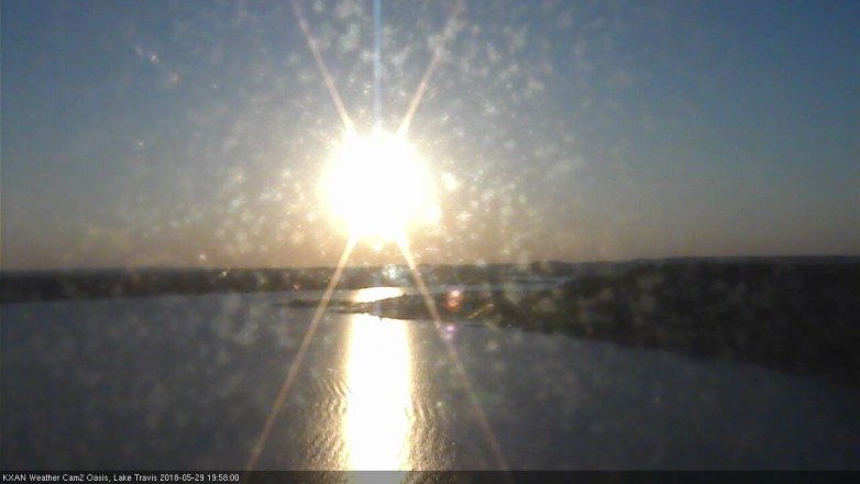 Lake Travis webcam, May 29, 2018 7:00 PM CT