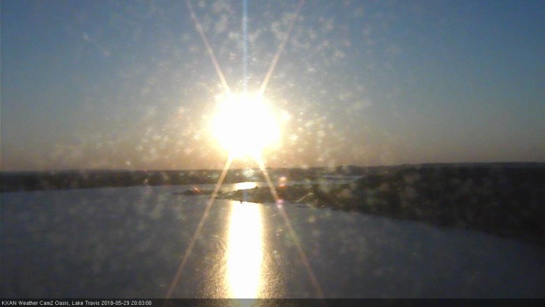 Lake Travis webcam, May 29, 2018 7:05 PM CT