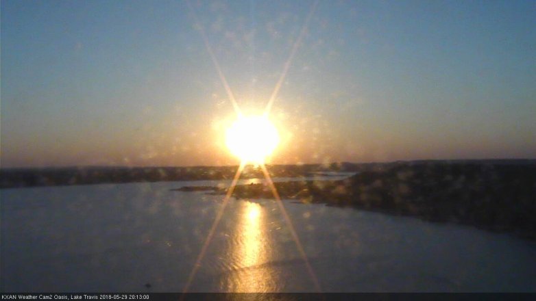 Lake Travis webcam, May 29, 2018 7:15 PM CT