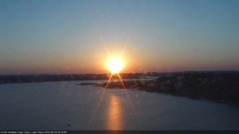 Lake Travis webcam, May 29, 2018 7:20 PM CT