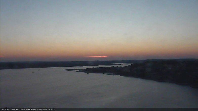 Lake Travis webcam, May 29, 2018 7:40 PM CT
