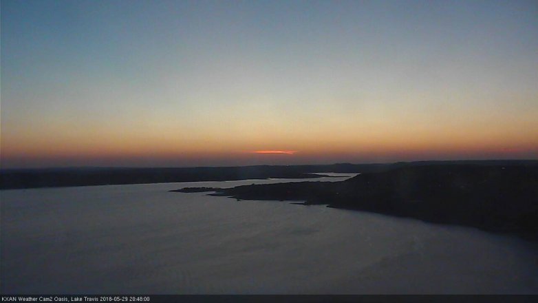 Lake Travis webcam, May 29, 2018 7:50 PM CT