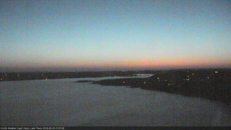 Lake Travis webcam, May 29, 2018 8:10 PM CT