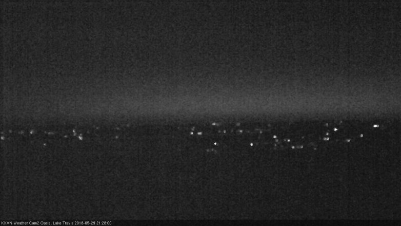 Lake Travis webcam, May 29, 2018 8:30 PM CT