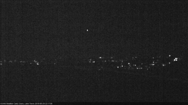 Lake Travis webcam, May 29, 2018 9:20 PM CT