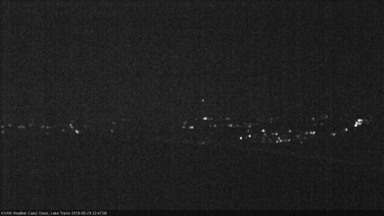 Lake Travis webcam, May 29, 2018 9:50 PM CT