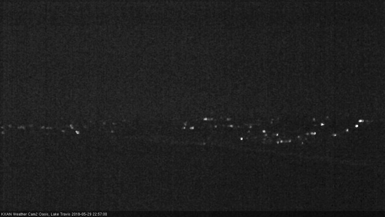 Lake Travis webcam, May 29, 2018 10:00 PM CT