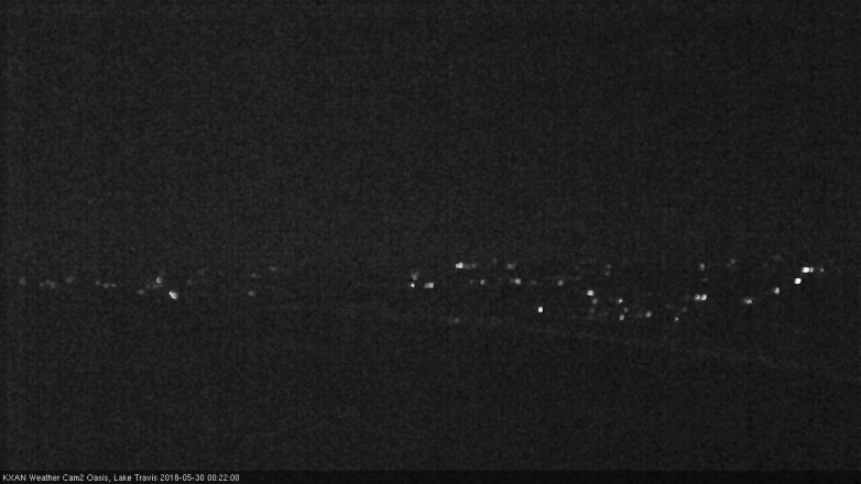 Lake Travis webcam, May 29, 2018 11:25 PM CT