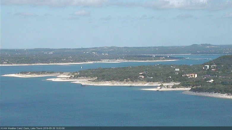 Lake Travis webcam, May 30, 2018 9:05 AM CT