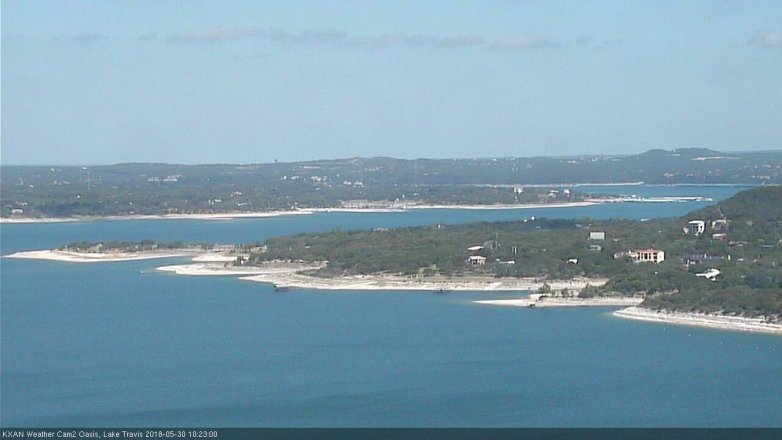 Lake Travis webcam, May 30, 2018 9:25 AM CT