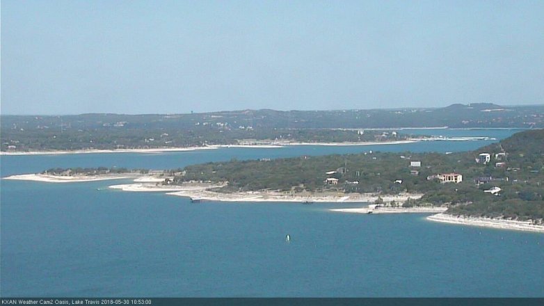Lake Travis webcam, May 30, 2018 9:55 AM CT