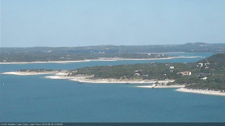 Lake Travis webcam, May 30, 2018 10:00 AM CT