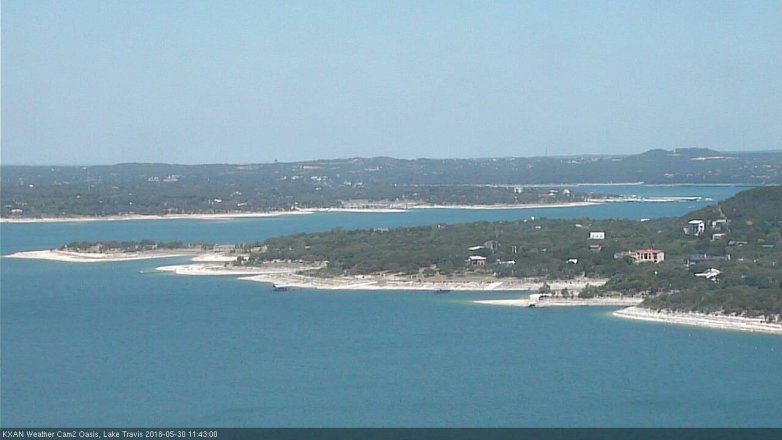 Lake Travis webcam, May 30, 2018 10:45 AM CT