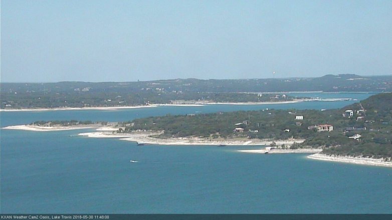 Lake Travis webcam, May 30, 2018 10:50 AM CT