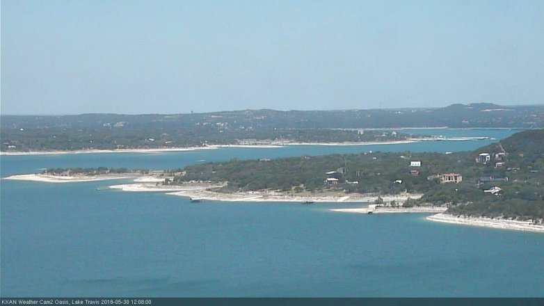 Lake Travis webcam, May 30, 2018 11:10 AM CT