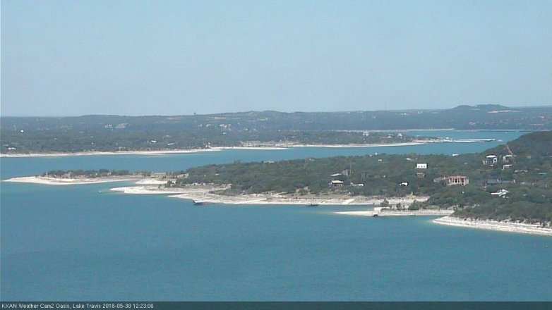 Lake Travis webcam, May 30, 2018 11:25 AM CT