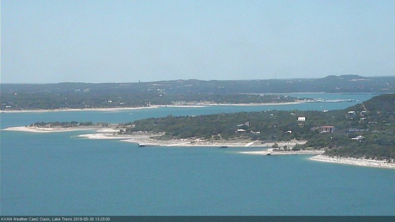 Lake Travis webcam, May 30, 2018 12:30 PM CT
