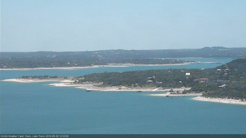 Lake Travis webcam, May 30, 2018 12:35 PM CT
