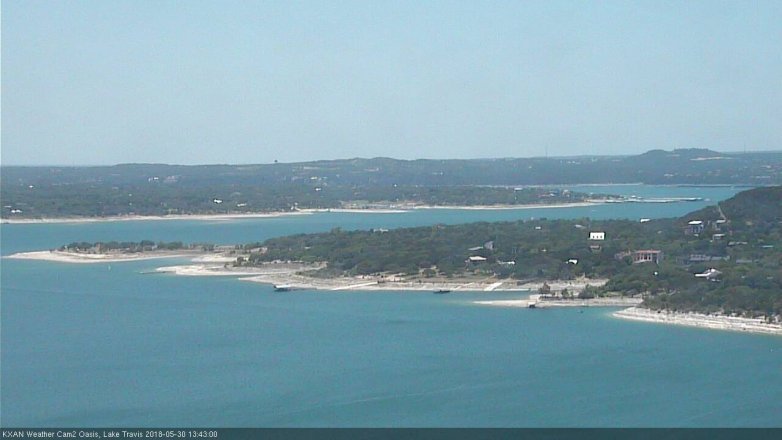 Lake Travis webcam, May 30, 2018 12:45 PM CT