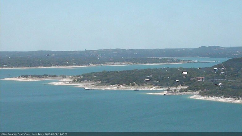 Lake Travis webcam, May 30, 2018 12:50 PM CT