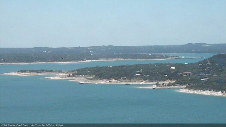 Lake Travis webcam, May 30, 2018 12:55 PM CT