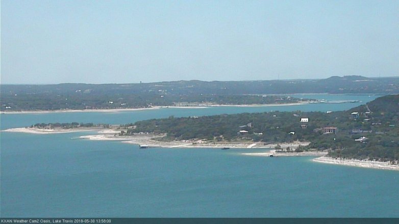 Lake Travis webcam, May 30, 2018 1:00 PM CT