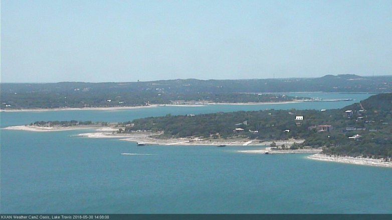 Lake Travis webcam, May 30, 2018 1:10 PM CT