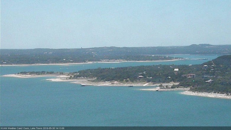Lake Travis webcam, May 30, 2018 1:15 PM CT