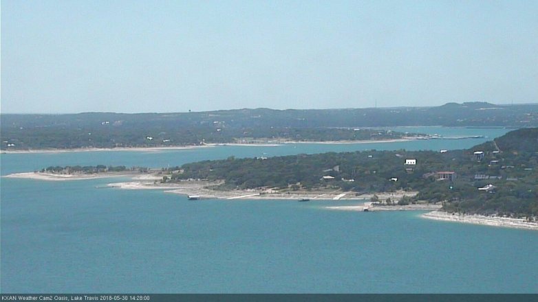 Lake Travis webcam, May 30, 2018 1:30 PM CT