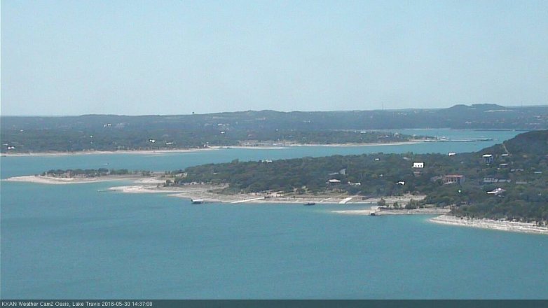 Lake Travis webcam, May 30, 2018 1:40 PM CT