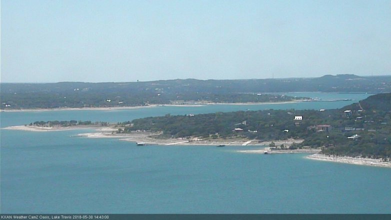 Lake Travis webcam, May 30, 2018 1:45 PM CT