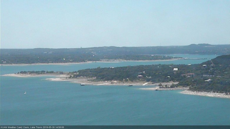Lake Travis webcam, May 30, 2018 2:00 PM CT